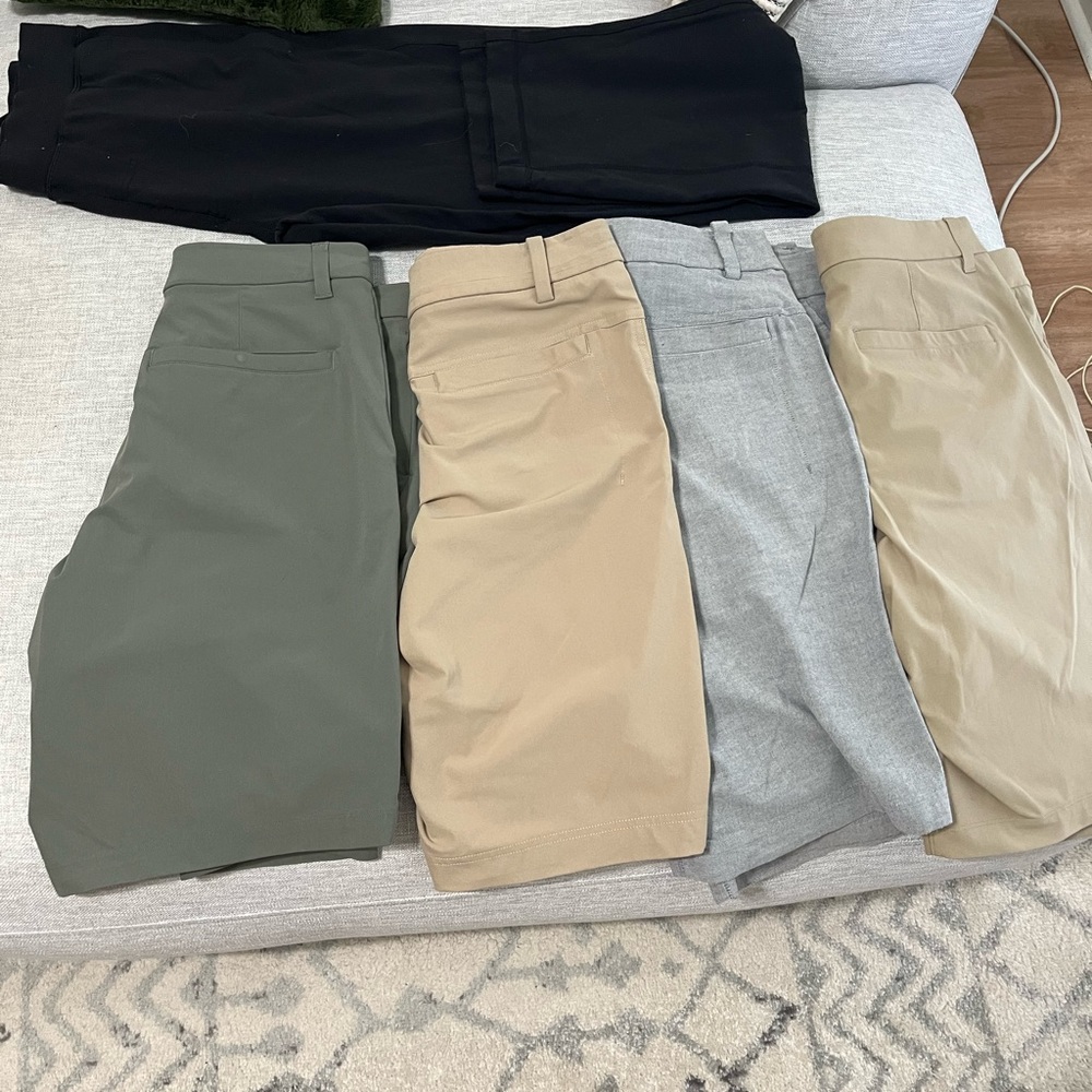 LULU LEMON (5pcs) golf shorts LOT SIZE 32.